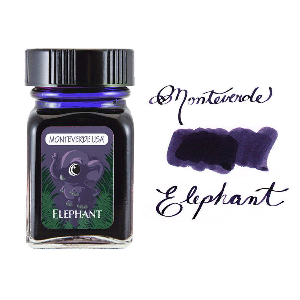Monteverde 30 ml Bottle Fountain Pen Ink, Elephant Purple