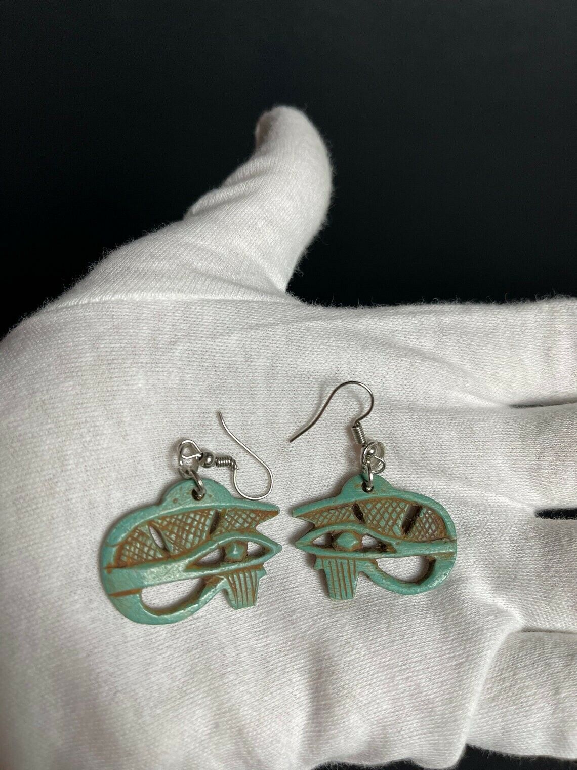 Gorgeous Eye Of Horus Symbol of protection Earring with beautiful inscriptions