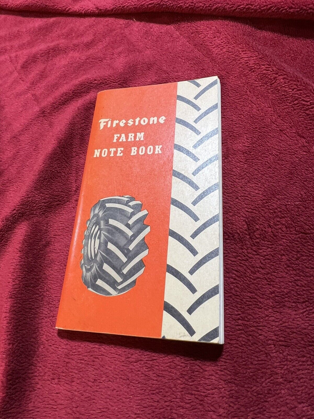 Vintage 1951 Firestone Farm Tire Notebook, Kosters Repair in Sioux Center, IA.