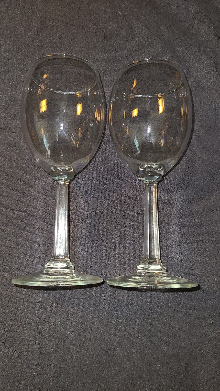 Wine Glasses, Set of 2, Manufacturer Unknown 