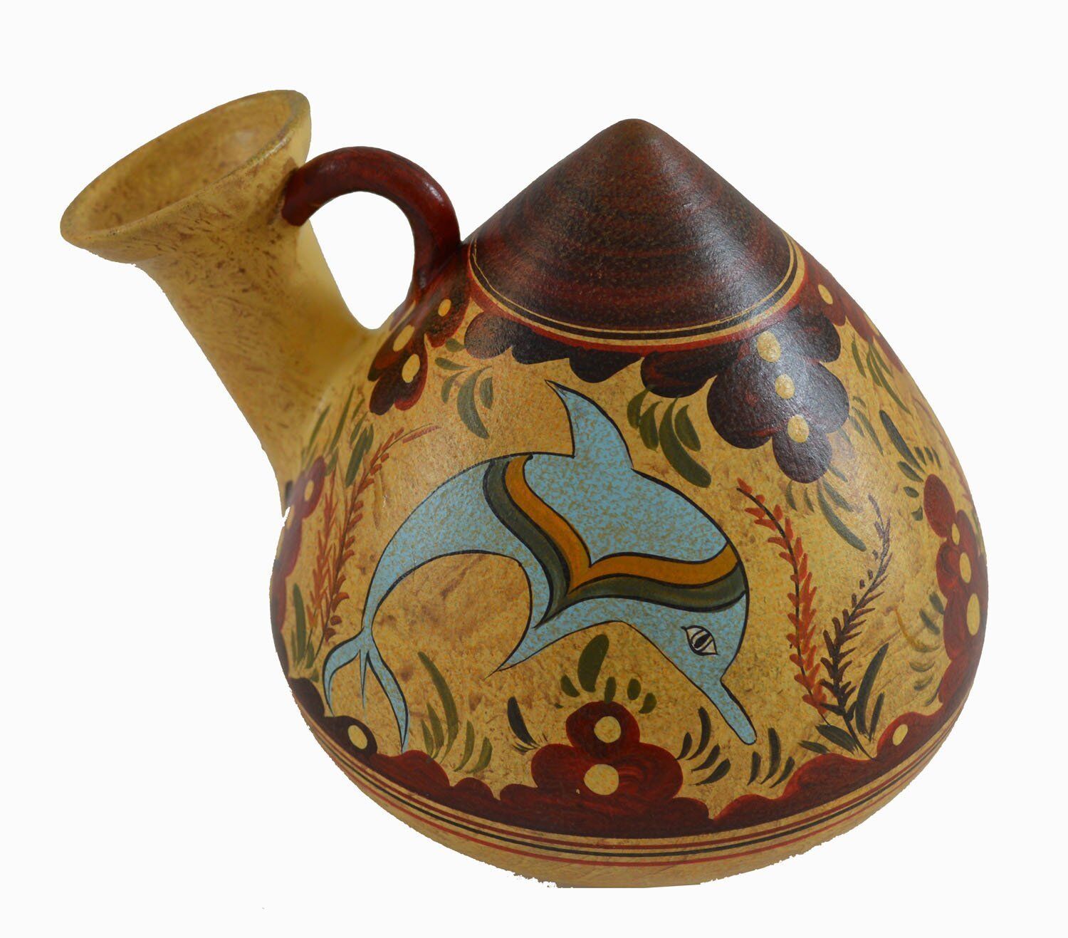 Minoan Art Pottery Vessel - Dolphins - Ancient Crete