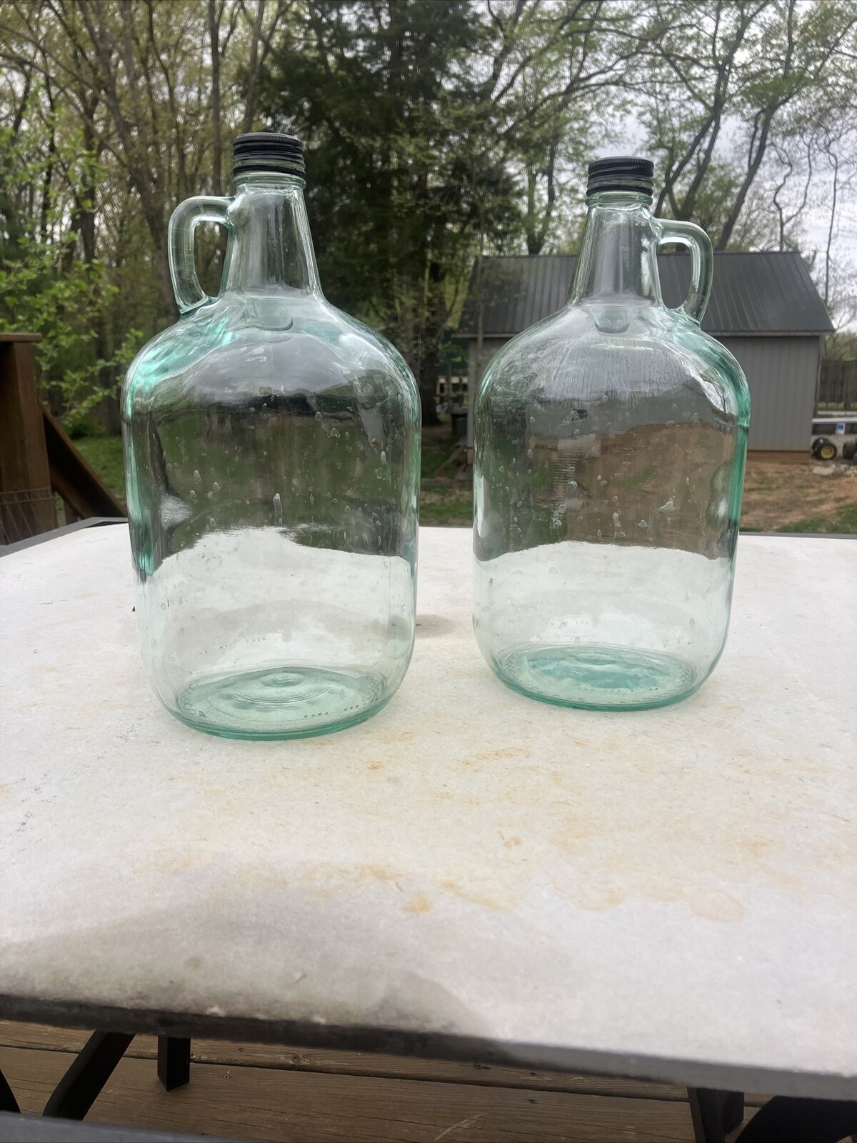 One Pair Of One Gallon Jugs Vintage Style 