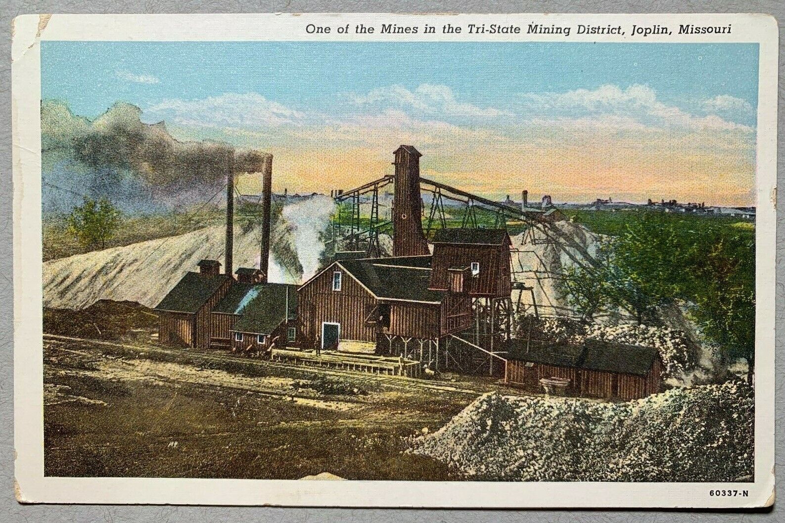 Postcard Joplin MO - c1920s Lead Mine