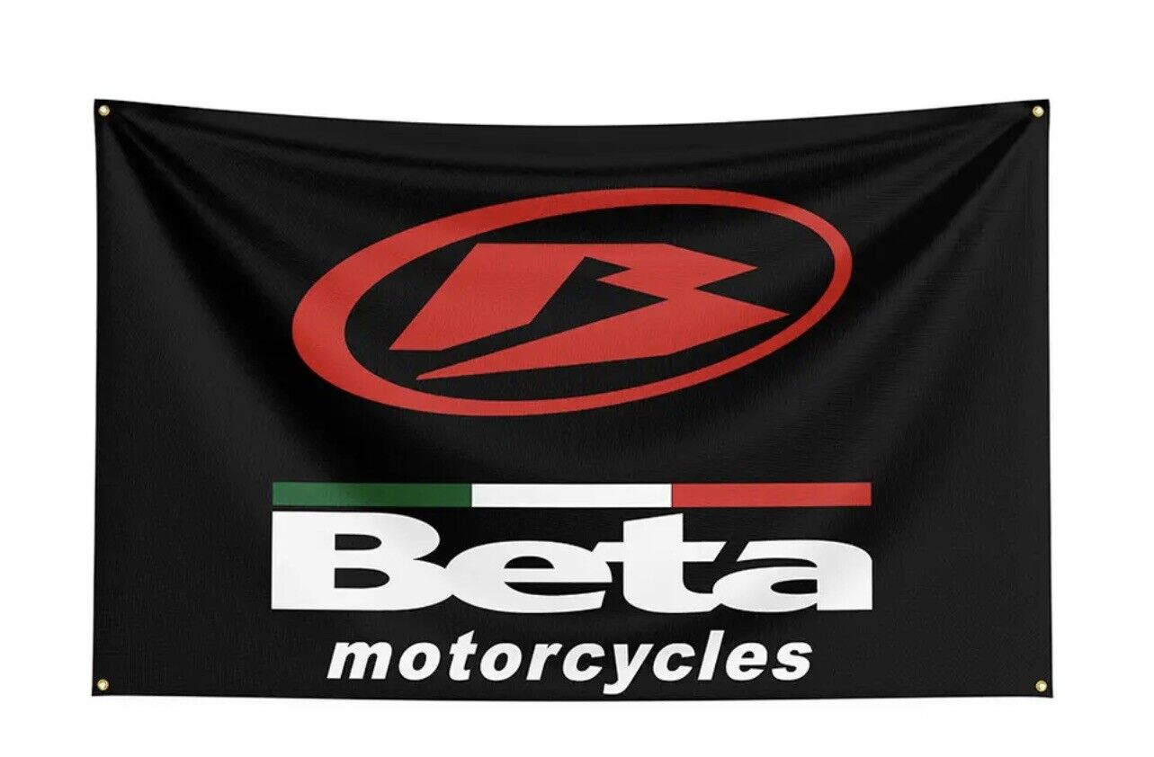 Brand New Large Quality Man Cave Flag - Beta Motorcycles