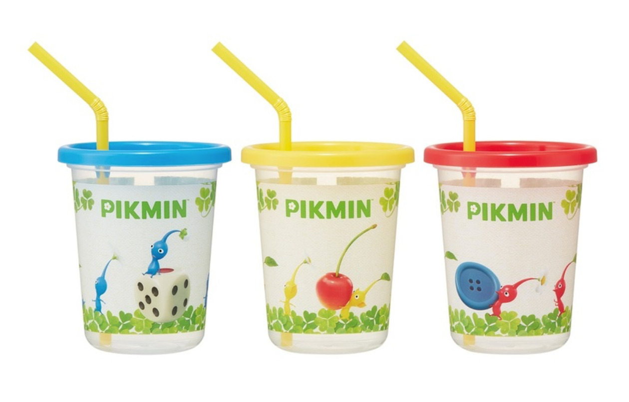 Pikmin Tumbler w/straw 3pcs 320ml Stackable Skater Nintendo Made in Japan New