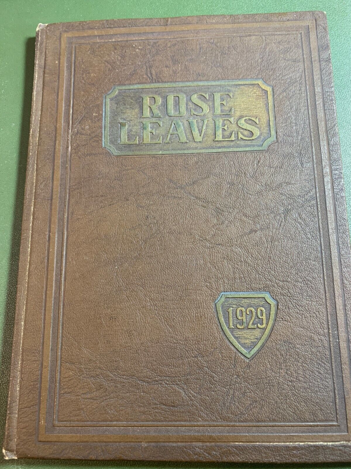 1929 Roseville Union High , Roseville, California School Year Book Rose Leafes
