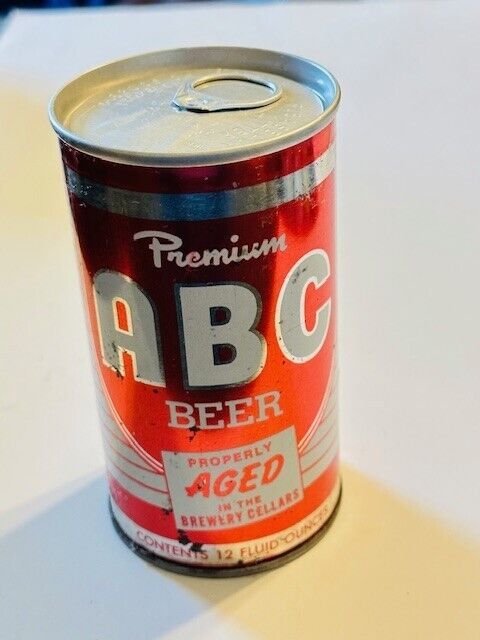 Beer Can - ABC Beer ( Bottom Open, Steel )