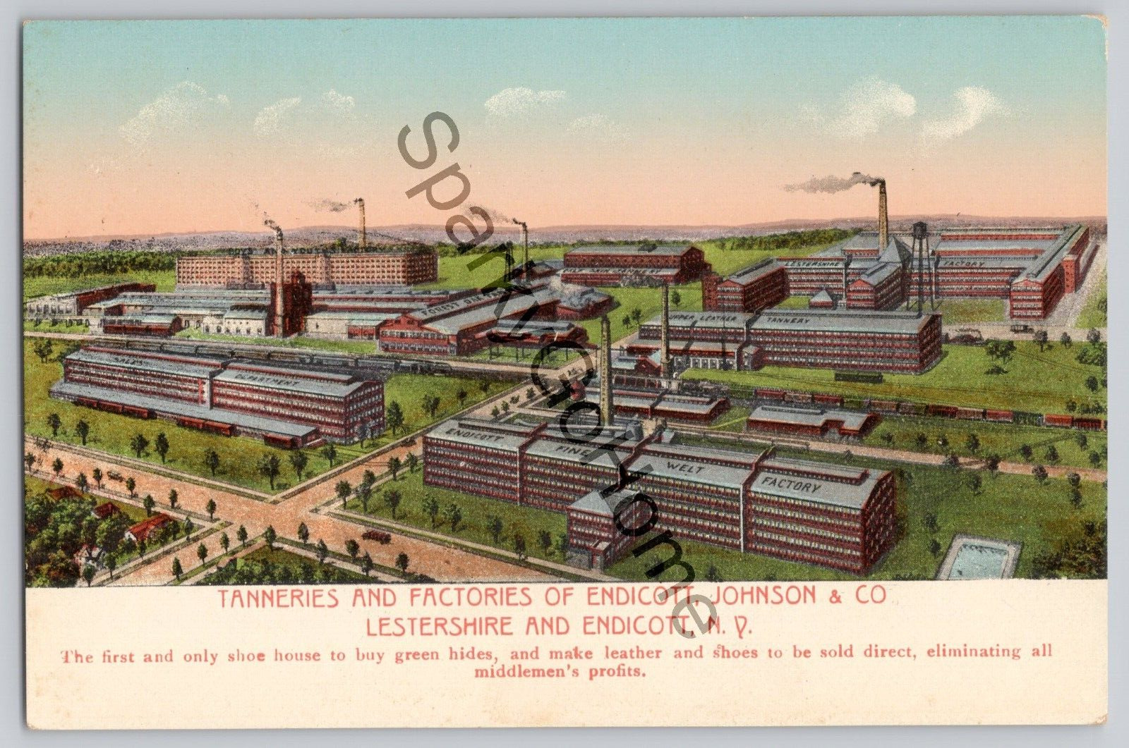 Tanneries and Factories of Endicott Johnson Lestershire & Endicott NY