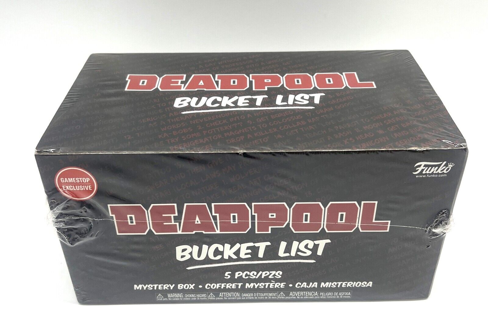 Funko Deadpool Bucket List Mystery Box 5pcs GameStop Exclusive