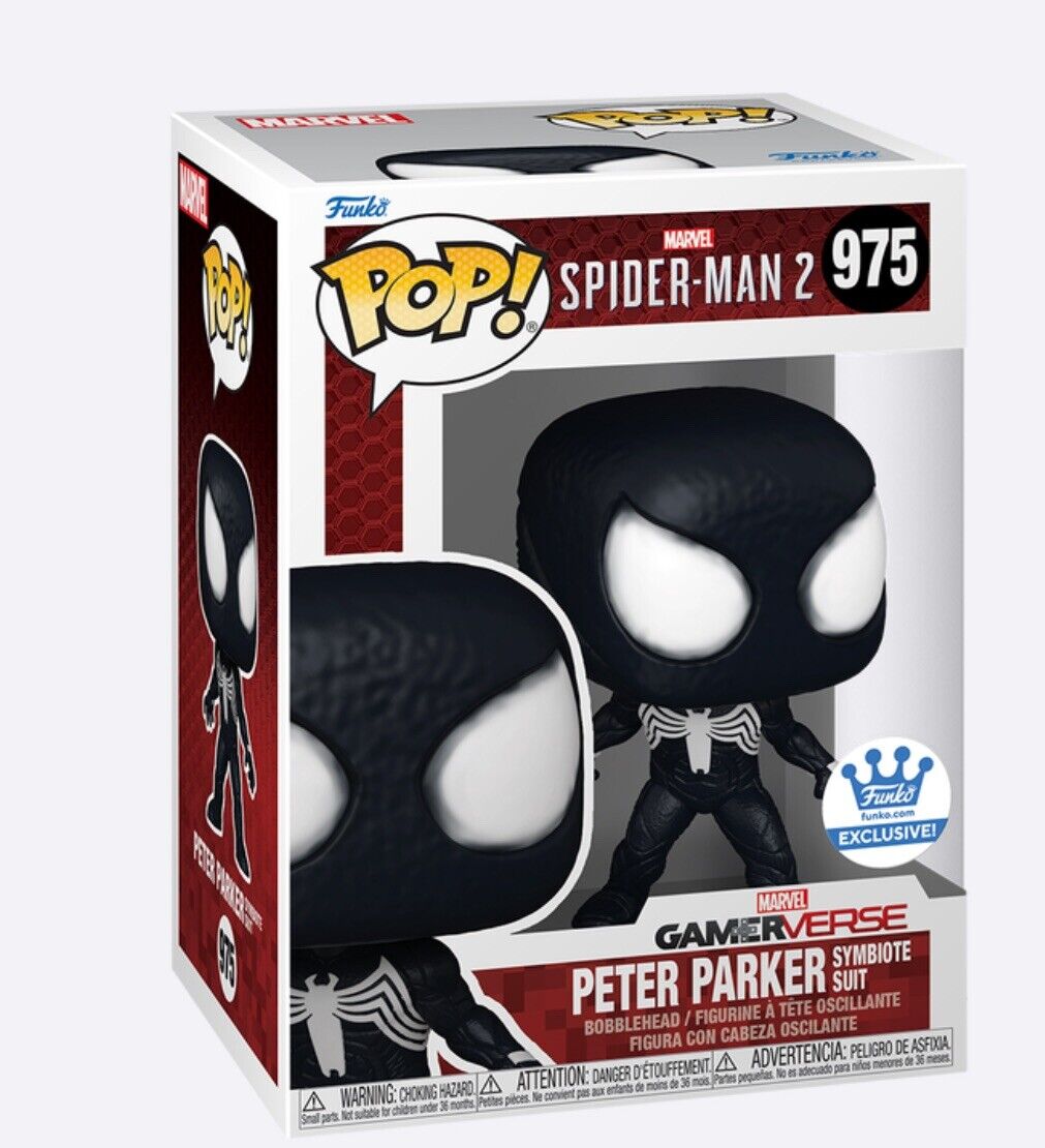 Funko Pop Symbiote Suit Peter Parker Funko Shop Exclusive Pre Order