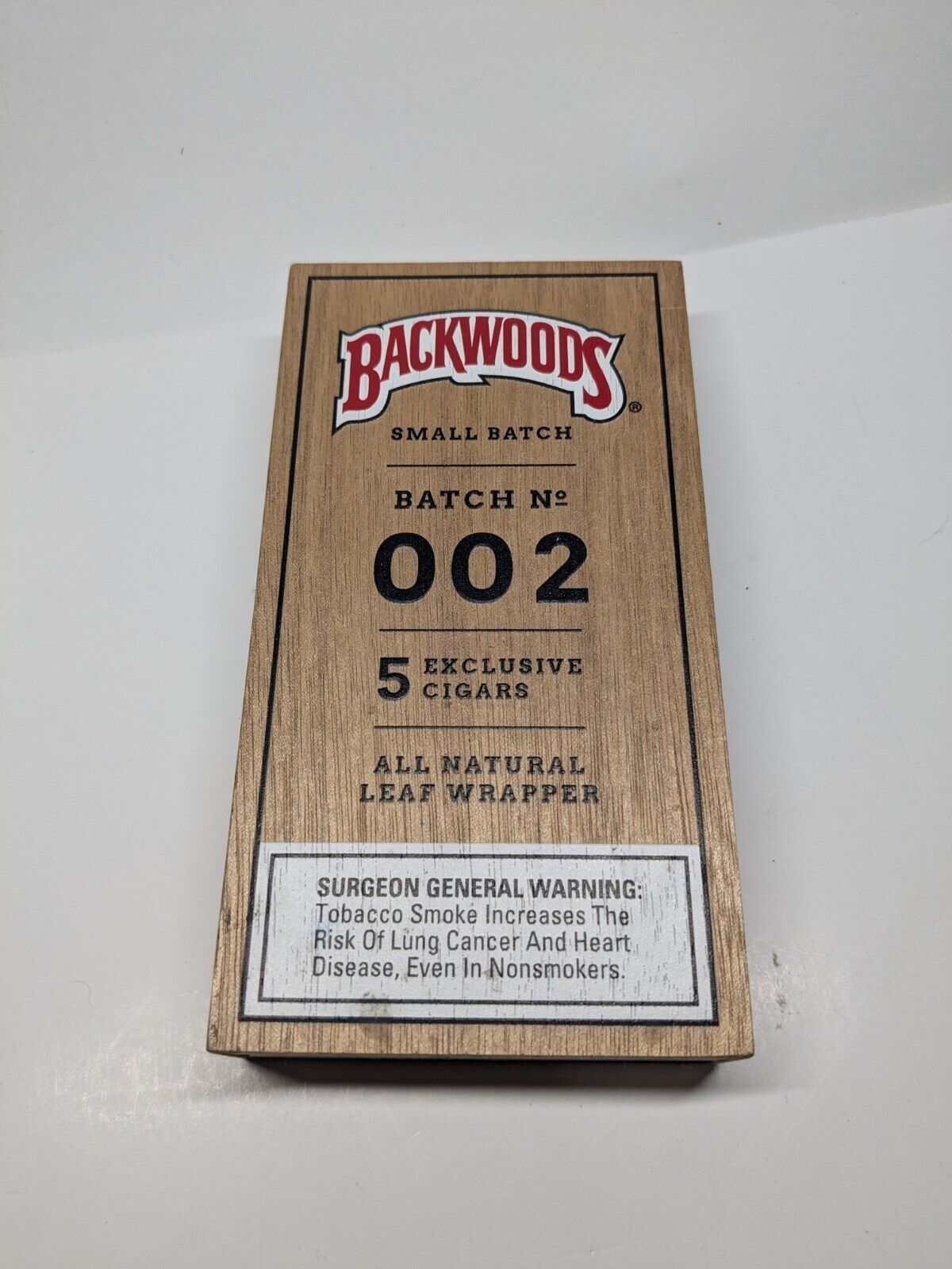 Backwoods Small Batch No. 002 LIMITED EDITION Collectible (EMPTY BOX)