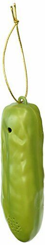 Archie McPhee Yodeling Pickle Hanging Christmas Tree Ornament