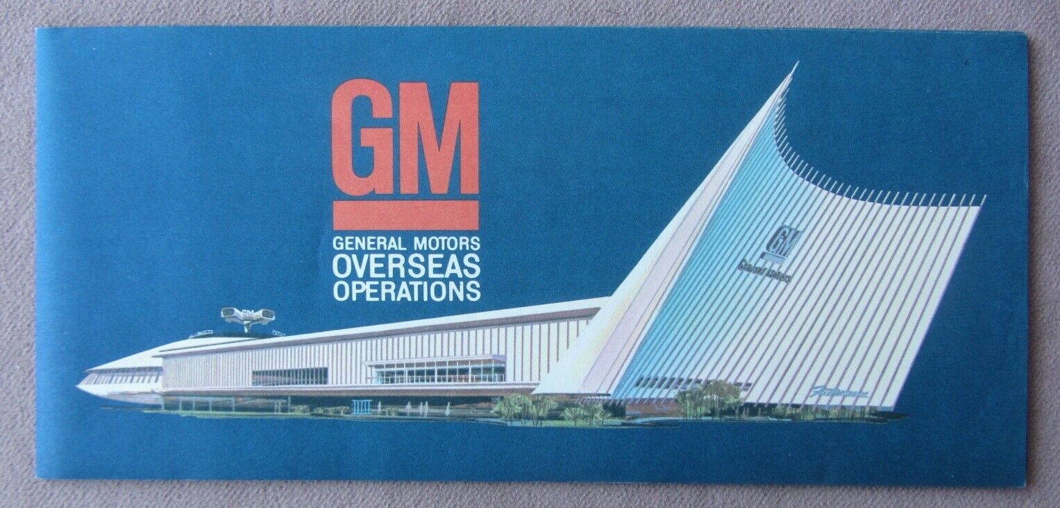 1960s GM General Motors Overseas Operations Brochure Map Opel Vauxhall Holden+ 