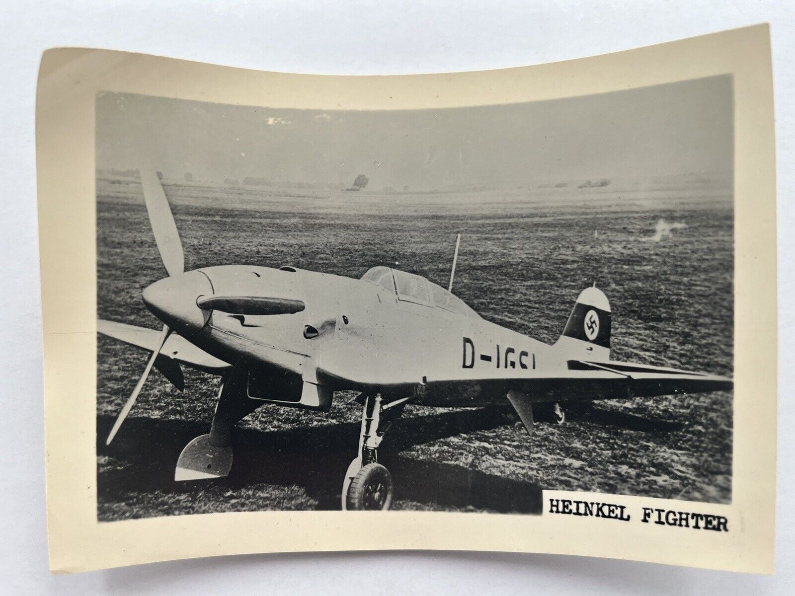 3.5”x5” Reprint Photo WWII German Heinkel Fighter Aircraft