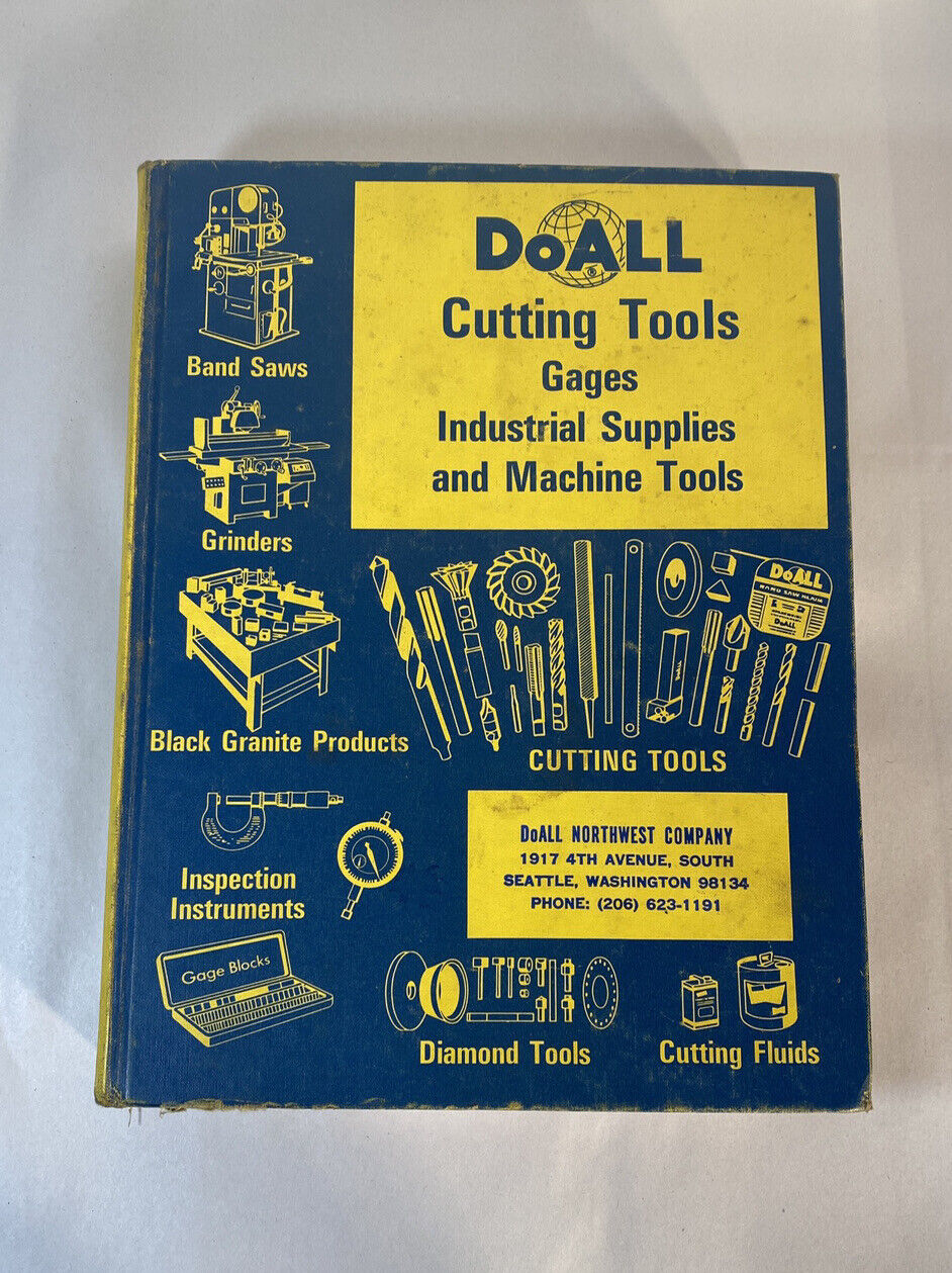 VTG DoALL 1965 SALES CATALOG 66, CUTTING TOOLS GAGES INDUSTRIAL SUPPLIES ETC HC