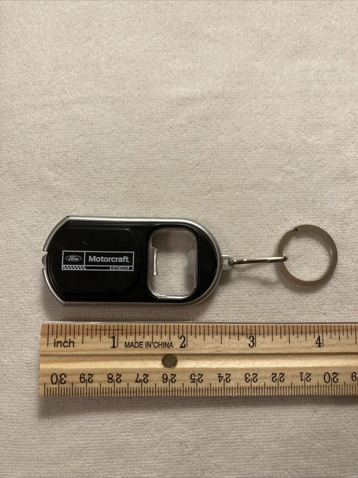Ford Motorcraft Racing Promotional Bottle Opener Keychain