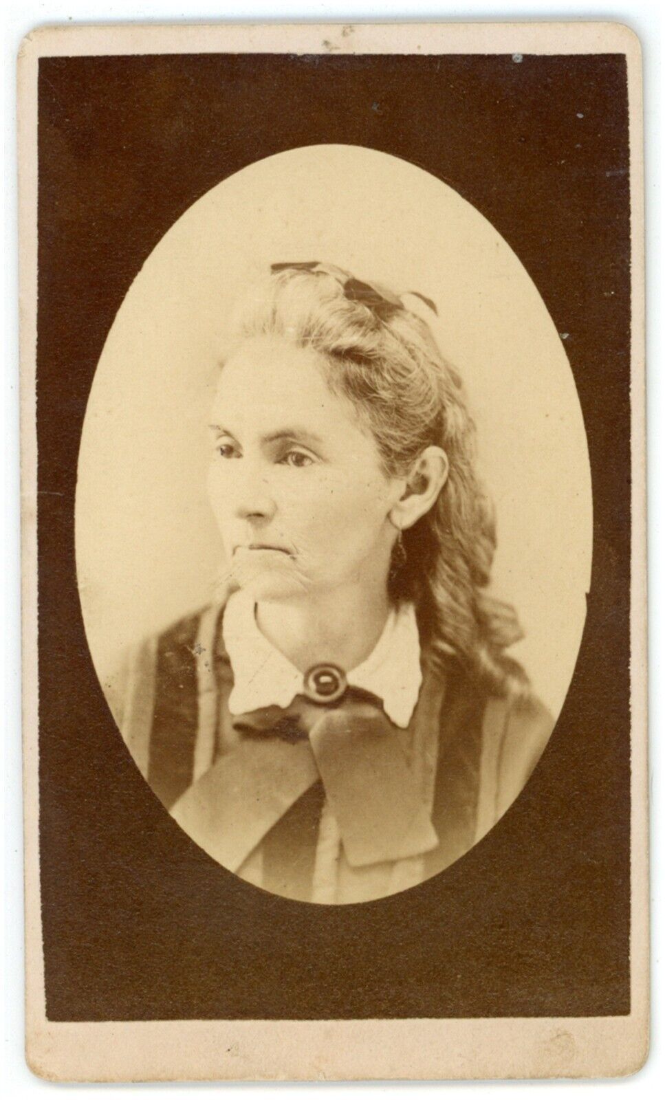 CIRCA 1870'S CDV Featuring Sarah Shaw.  Possibly Mother Of Robert Gould Shaw NY