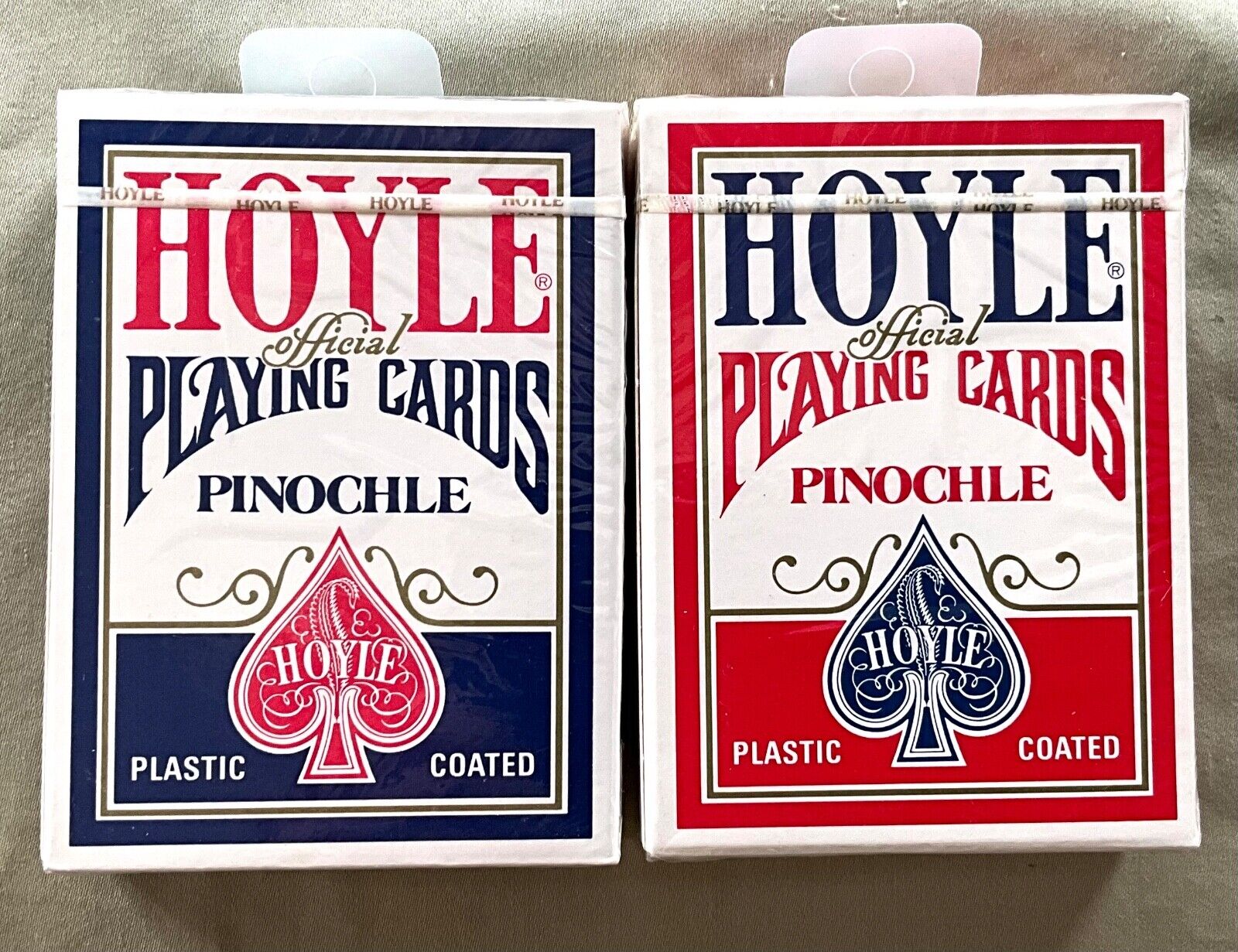 Vintage 1980’s ~ “Hoyle Pinochle Playing Cards” ~ 2 Factory Sealed Decks ~