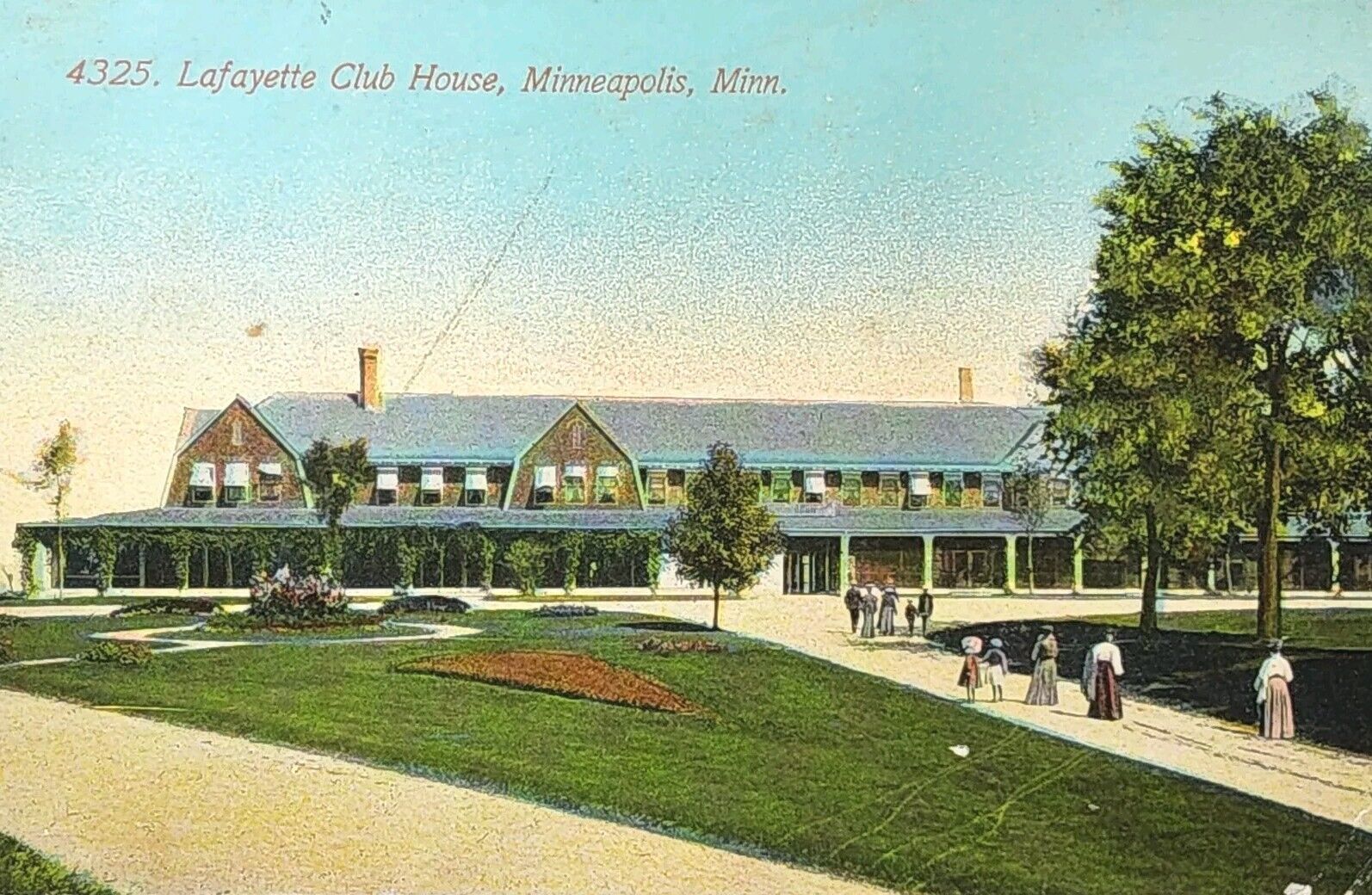 c1910 Picture Postcard ~ Lafayette Club House ~ Minneapolis, Minnesota. #-4876