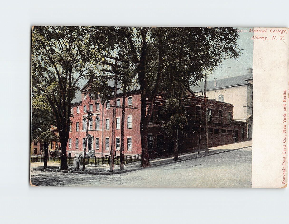 Postcard Medical College Albany New York USA North America