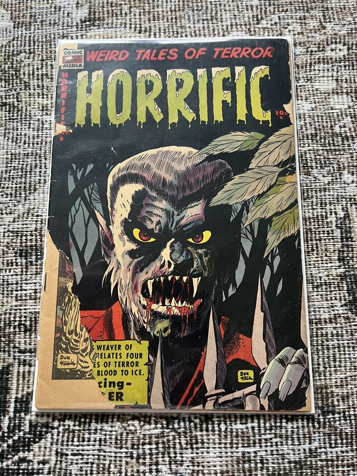 Horrific #8, .5, Comic Media 1953 - Origin and 1st App. of the Teller Pre-Code