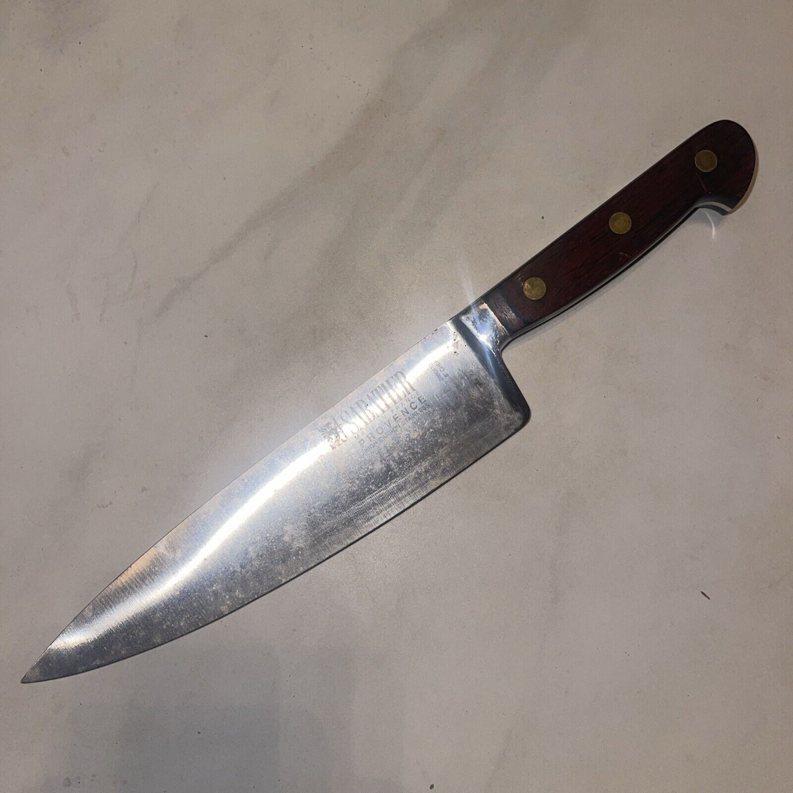 K Sabatier  Lion 8 inch Stainless Steel Chef\'s Knife High Carbon Vintage