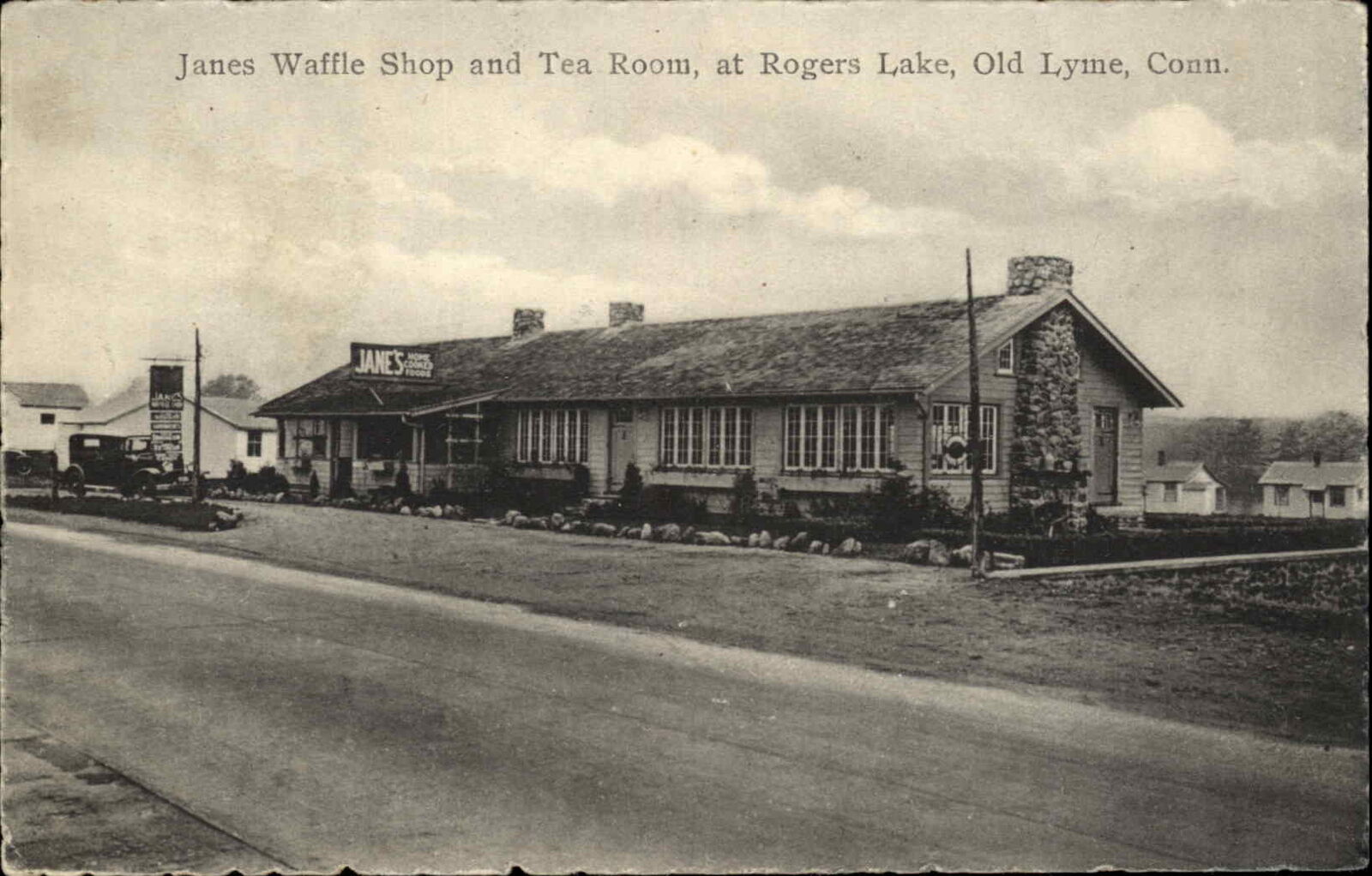 Old Lyme Connecticut CT Restaurant c1920s Postcard