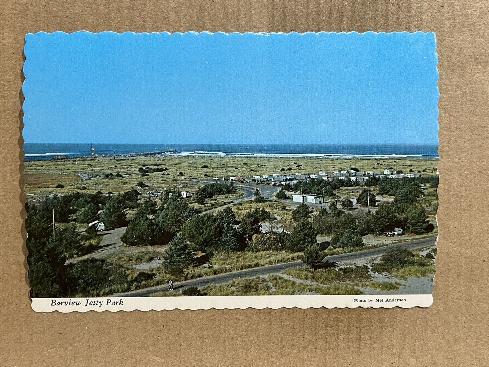 Postcard Oregon OR Barview Jetty Park Tillamook County Bay Pacific Coast