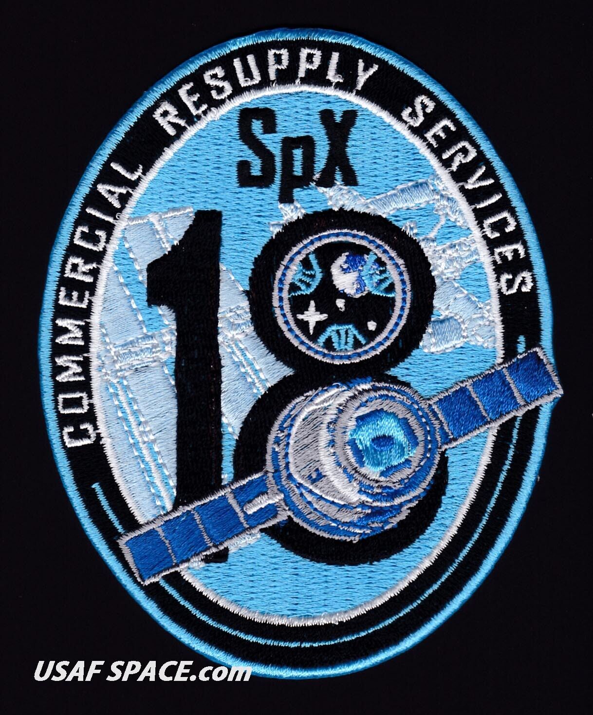 Authentic SPX-18 - SPACEX CRS-18 NASA COMMERCIAL ISS RESUPPLY A-B Emblem PATCH