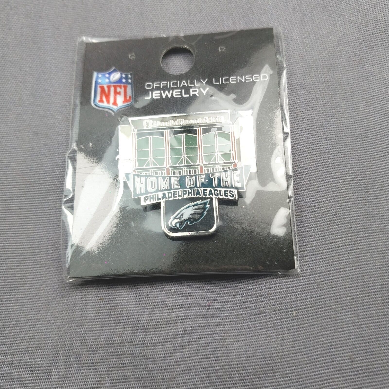Lincoln Financial Philadelphia Eagles Licensed NFL Lapel Hat Jacket Lanyard Pin
