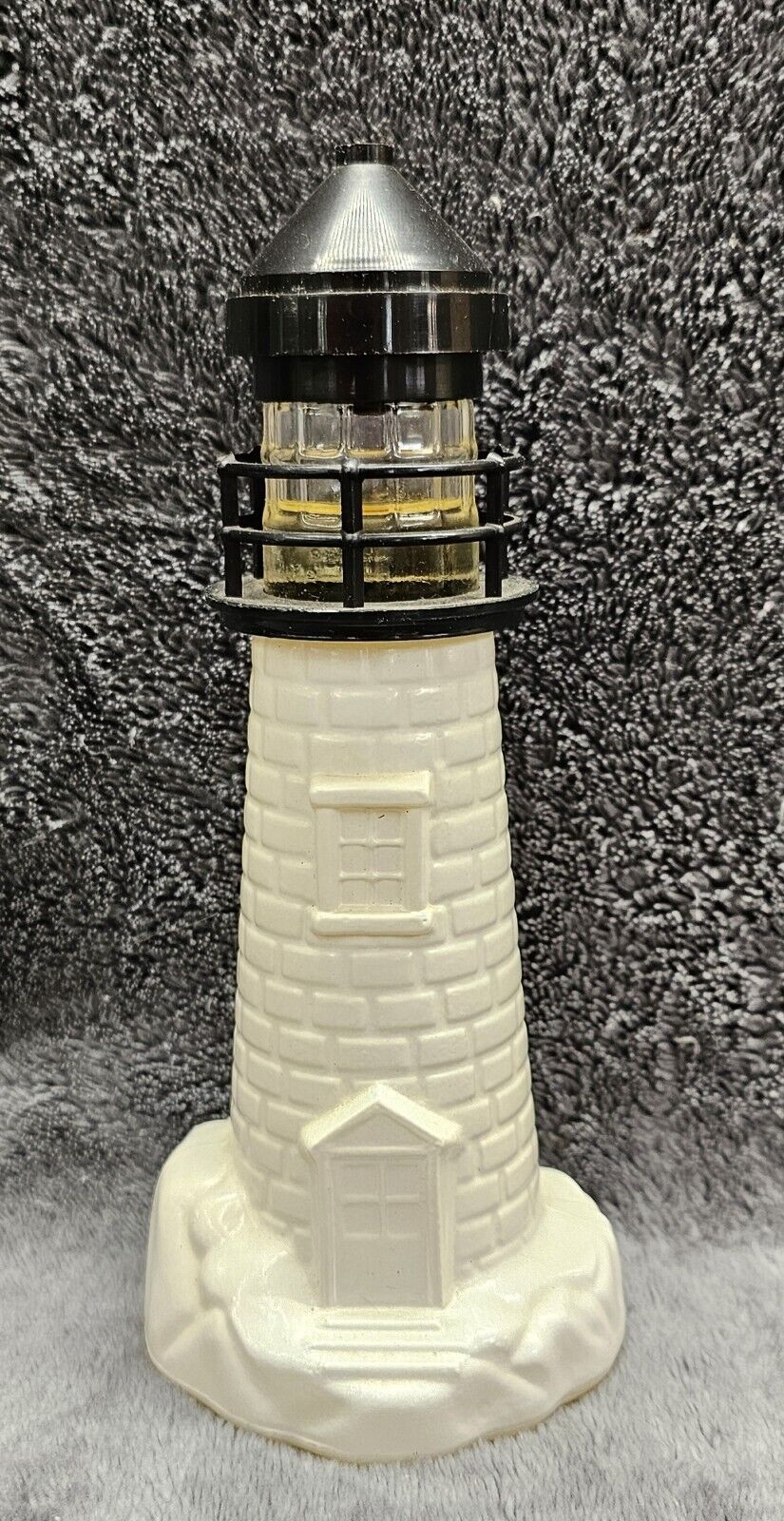 Vintage Old Spice White LightHouse Cologne Bottle Decanter FULL Nautical 8 Inch