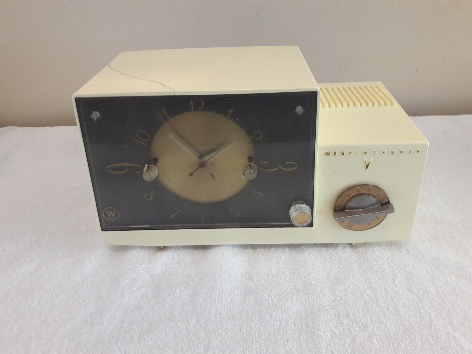 1959 Westinghouse Tube Radio Ivory Model H-583T 5