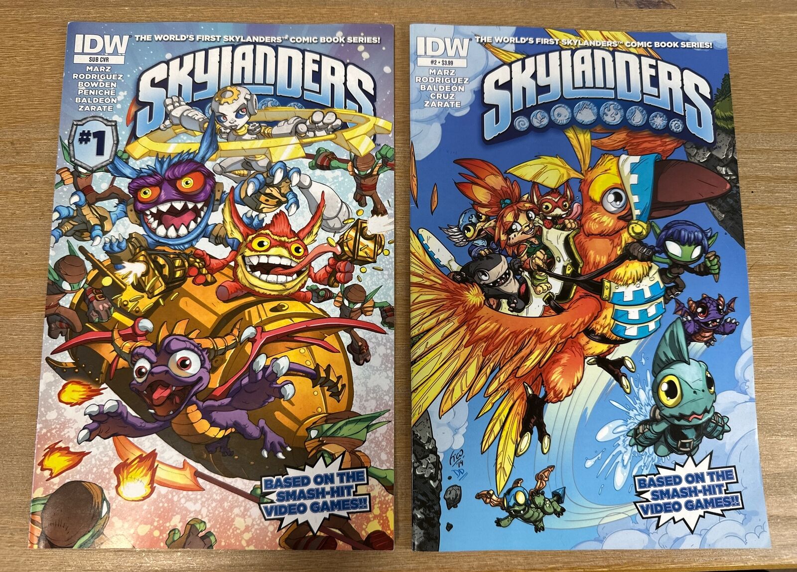 Skylanders IDW Comic Book #1 #2 First Print 2014 
