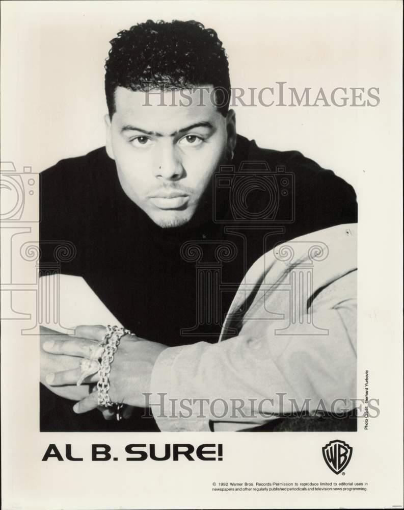 1992 Press Photo Musician Al B. Sure - lrp91090