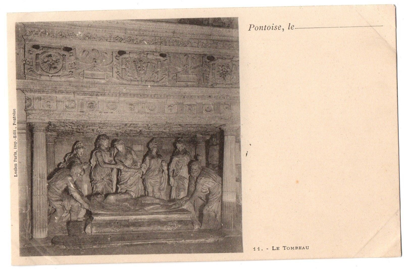 CPA 95 - PONTOISE (Val d\'Oise) - 11. The Tomb - Undivided Back