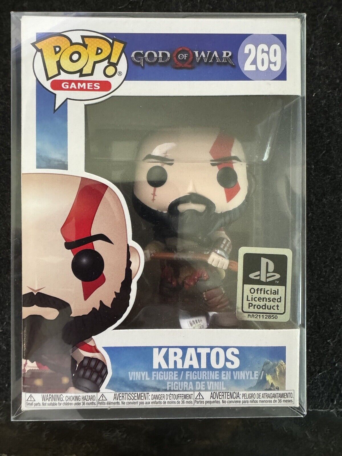 Funko POP Games #269 God Of War - Kratos PlayStation w/ POP Protector