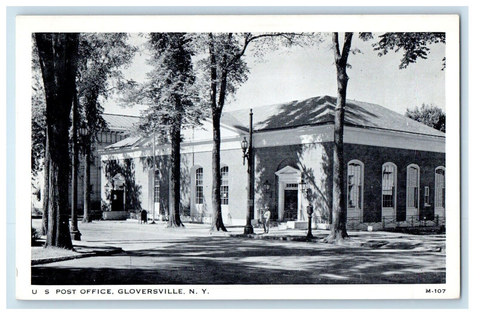 Gloversville New York NY, U.S Post Office Building Unposted Vintage Postcard