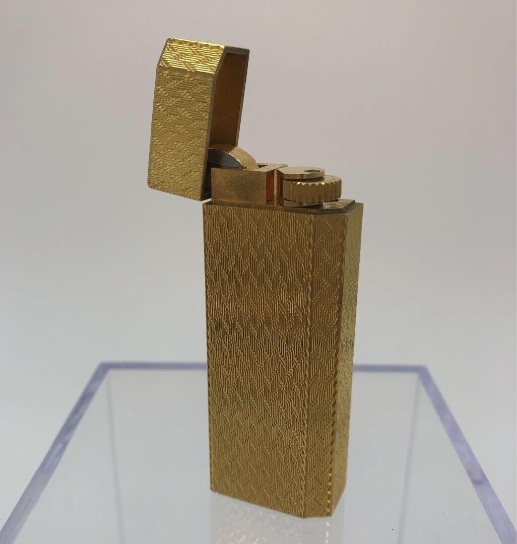 Vintage Cartier Gas Lighter Pentagonal Gold Good Condition