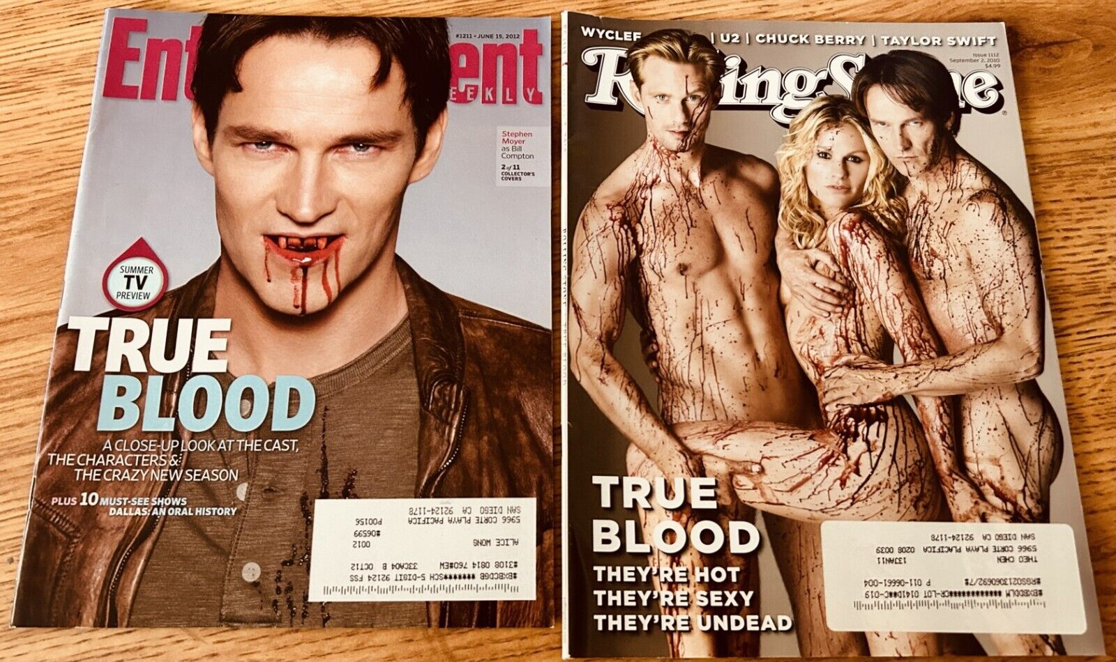 True Blood 2012 Entertainment Weekly AND 2010 Rolling Stone issues Stephen Moyer