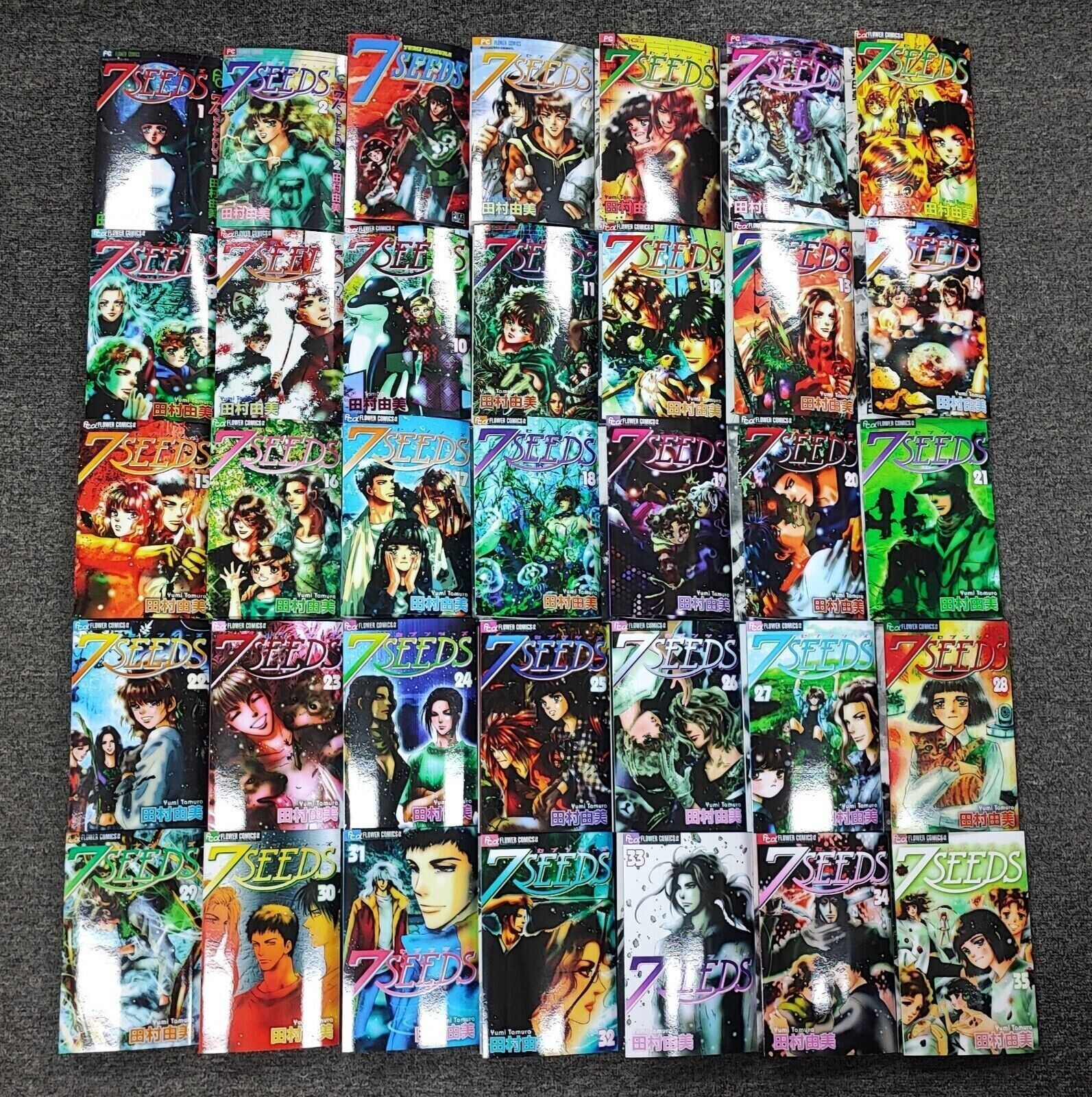 (Complete Set) 7 Seeds Manga By Yumi Tamura Volume 1-35 English Version Comic