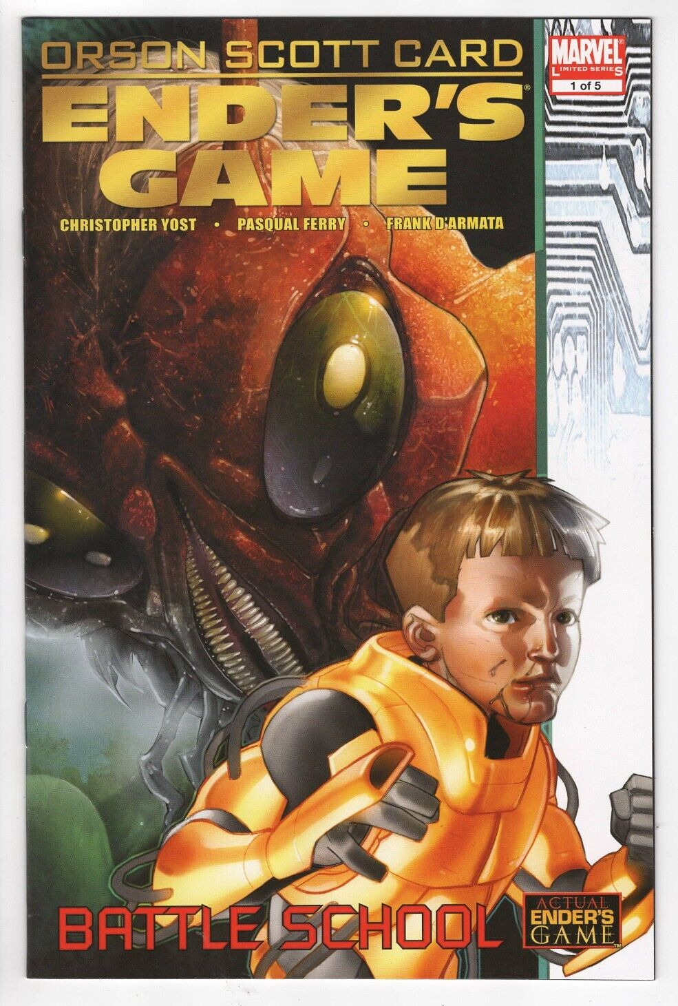 Marvel Comics Ender\'s Game #1 Battle School (2008) Orson Scott Card Ferry