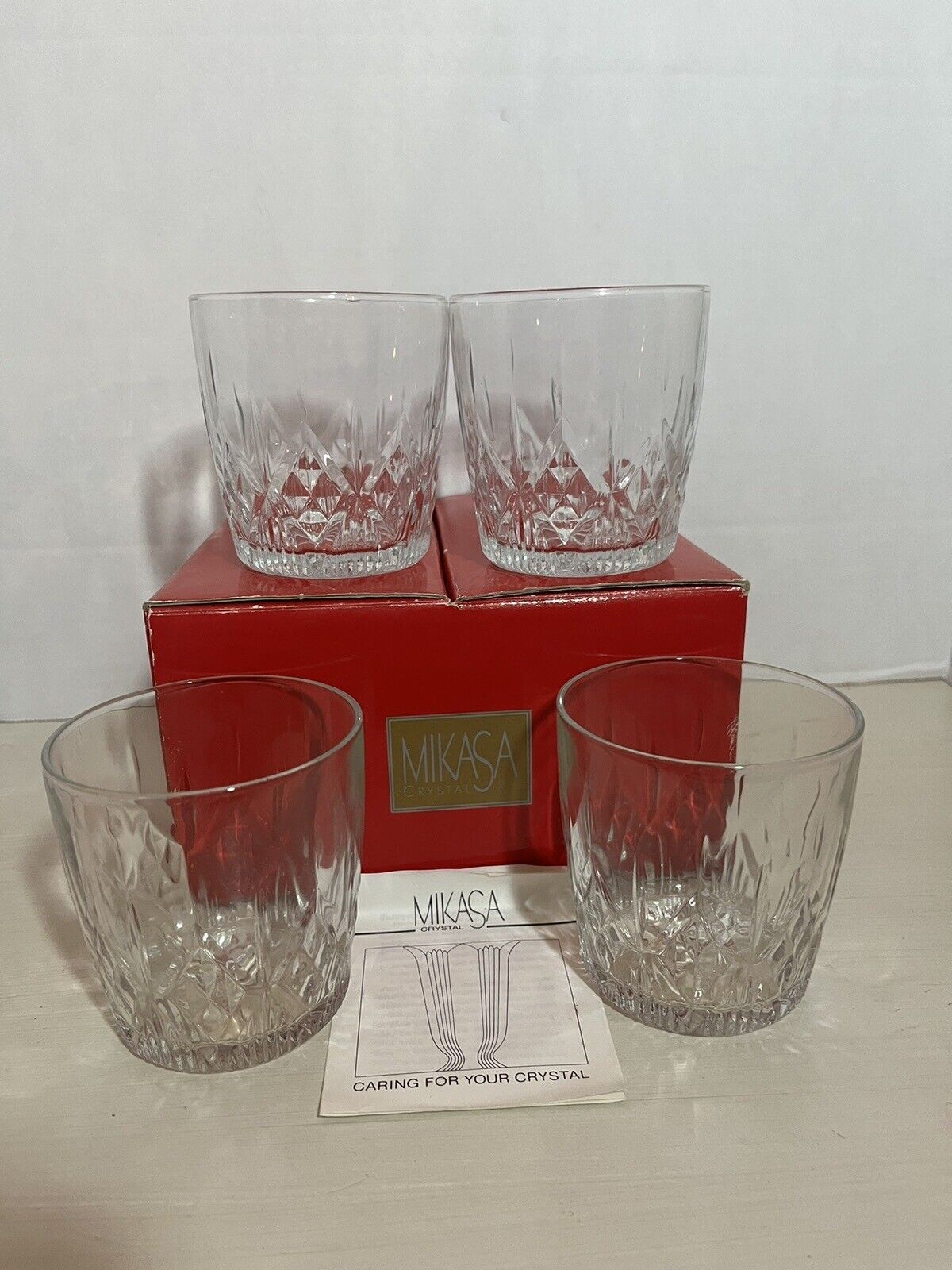 Mikasa Crystal Pattern Discontinued 4 Old Fashioned Barware Old Fashioned?