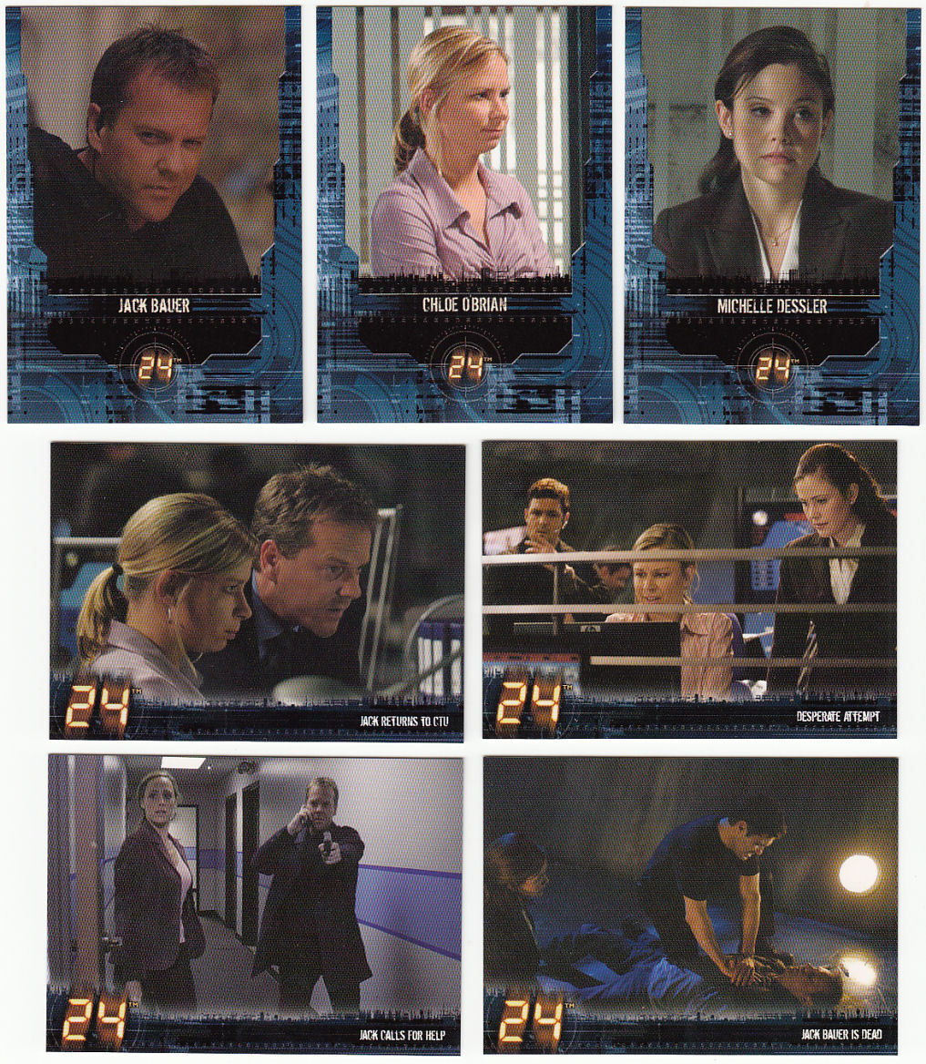 24 Season 4 Trading Card Set (1-90) Twenty Four Jack Bauer