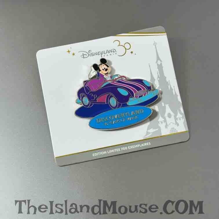 Rare Disney LE DLP Mickey Discoveryland 30 Years of Magic Car Pin (N1:148807)