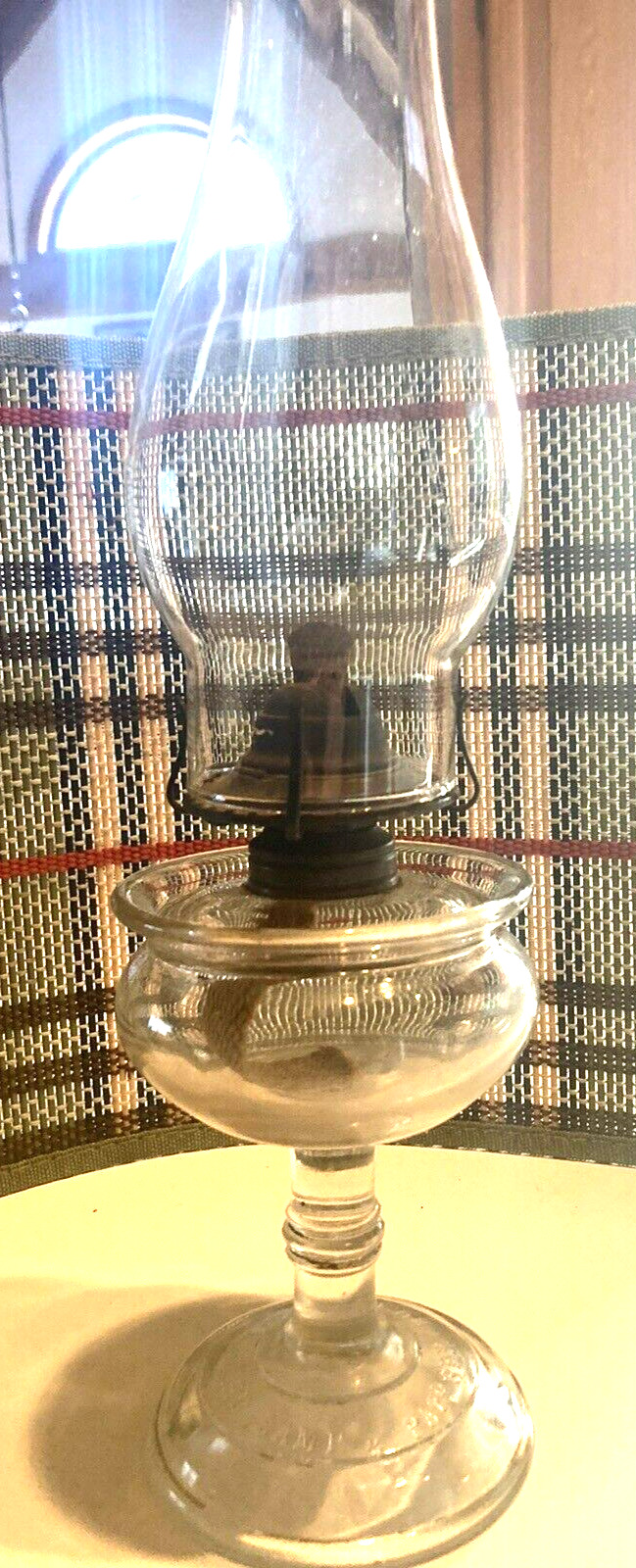 Lomax Oil Guard Lamp Spill Resistant Lip Pat  Sept 20 1870  - Vintage Antique
