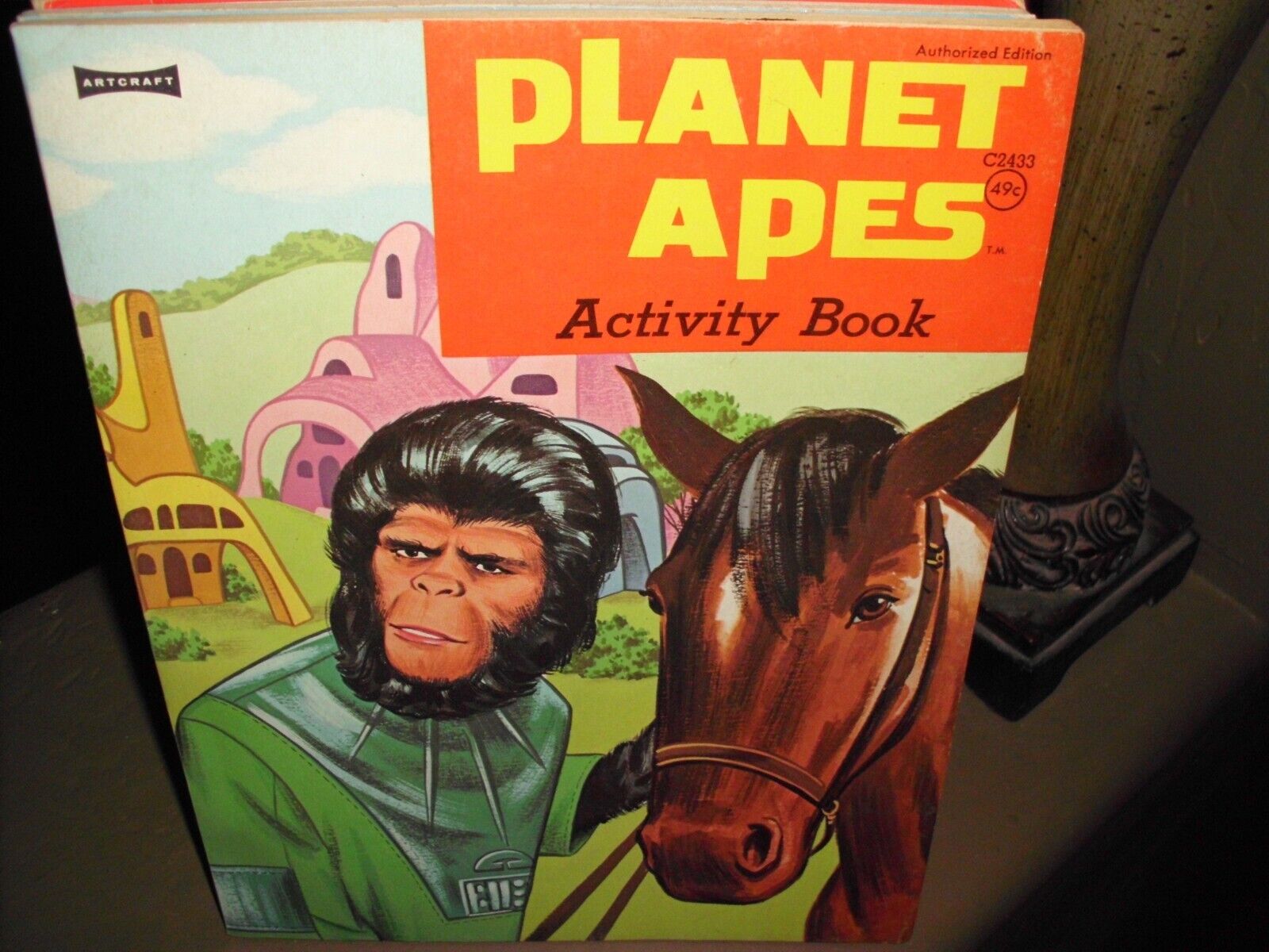 VINTAGE PLANET OF THE APES COLORING BOOK SAALFIELD OLD STORE STOCK NEW NM/M 1974