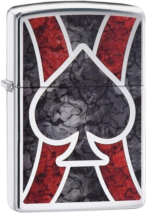 Zippo Ace of Spades Fusion Windproof Pocket Lighter - New in Box