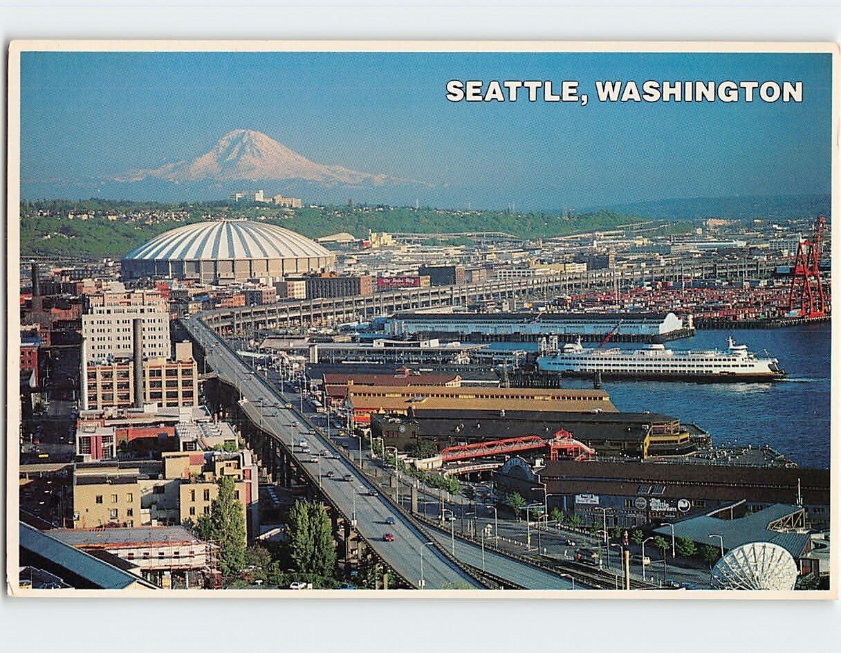 Postcard The Seattle Waterfront Washington USA