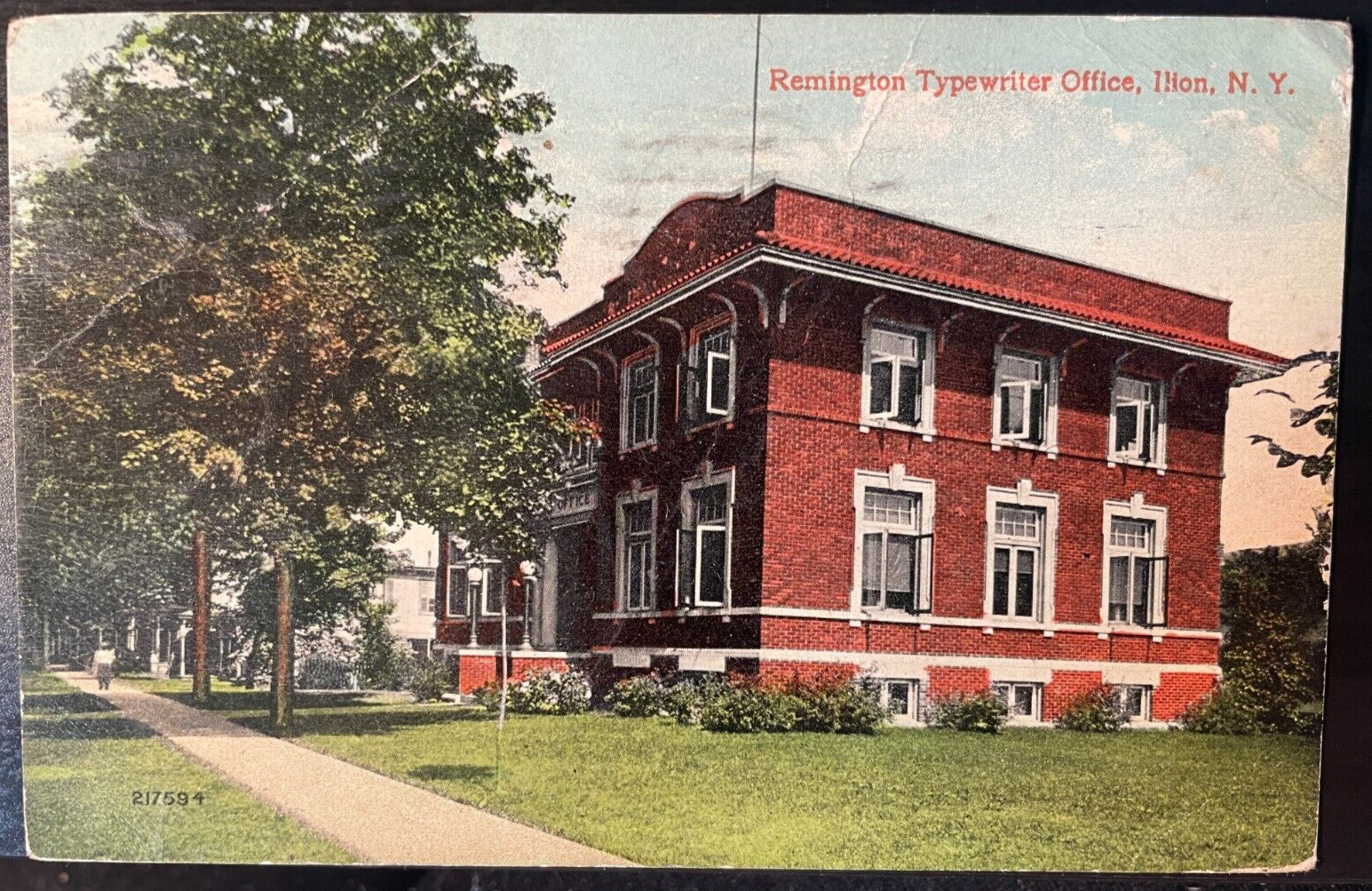 Vintage Postcard 1915 Remington Type Writer Office, Ilion, New York (NY)