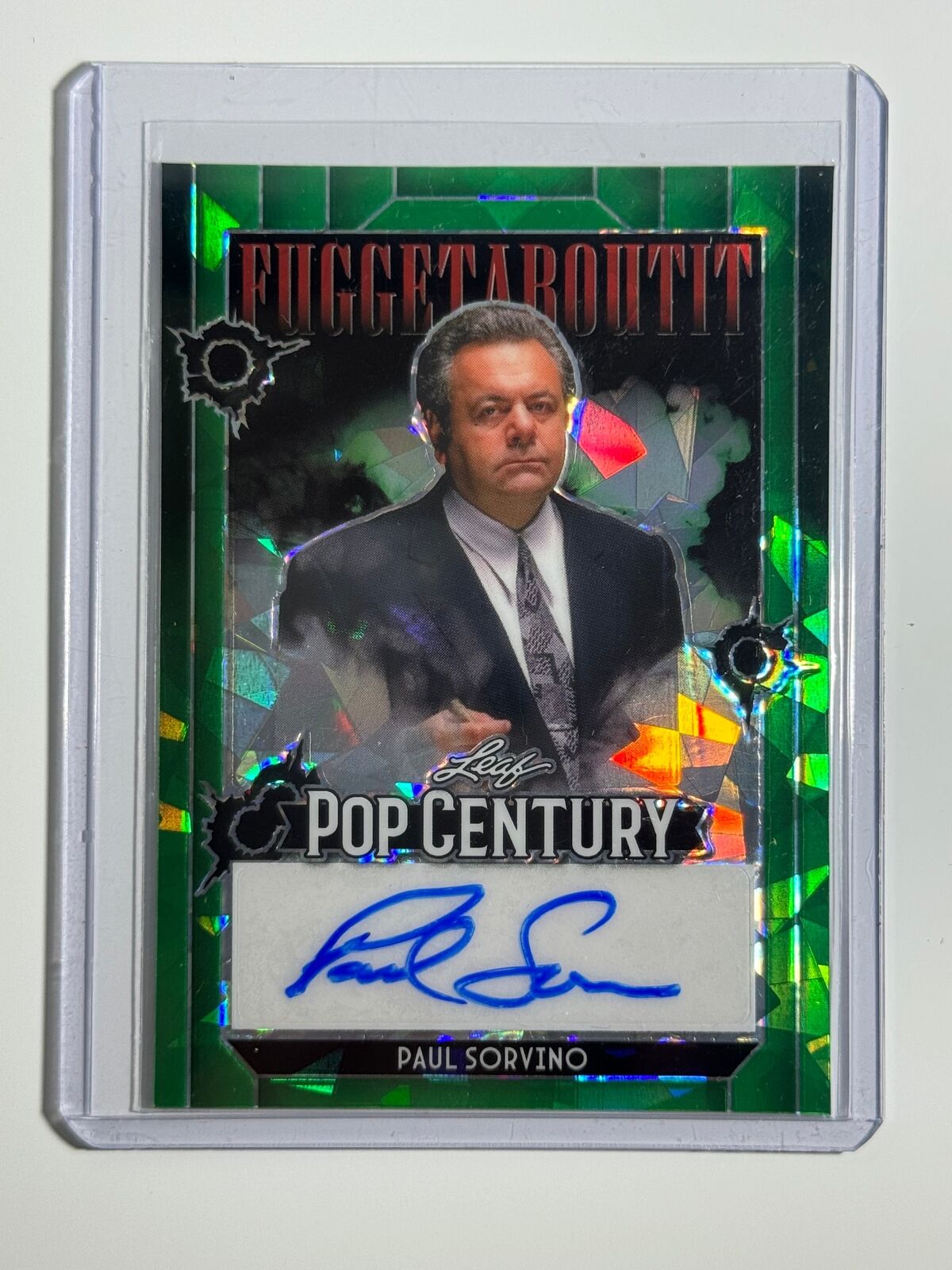 2024 Leaf Pop Century Fugget About It Green Crystals Paul Sorvino 1/1